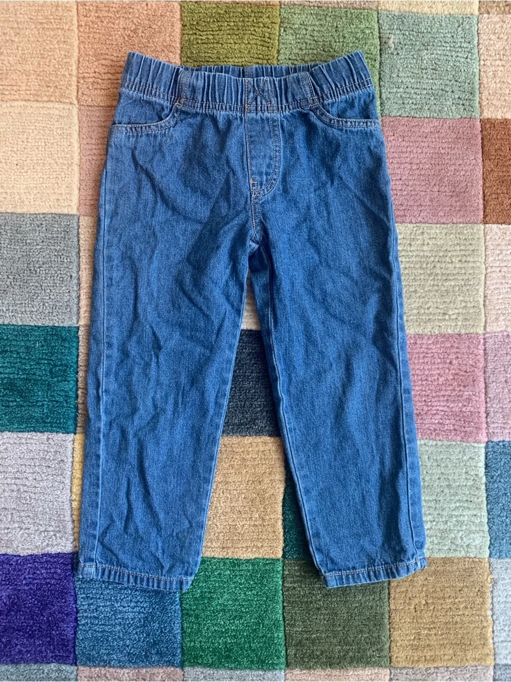 3T Girls Outfit Lettuce-Hem Top and Jeans Garanimals Carters - Picture 6 of 9
